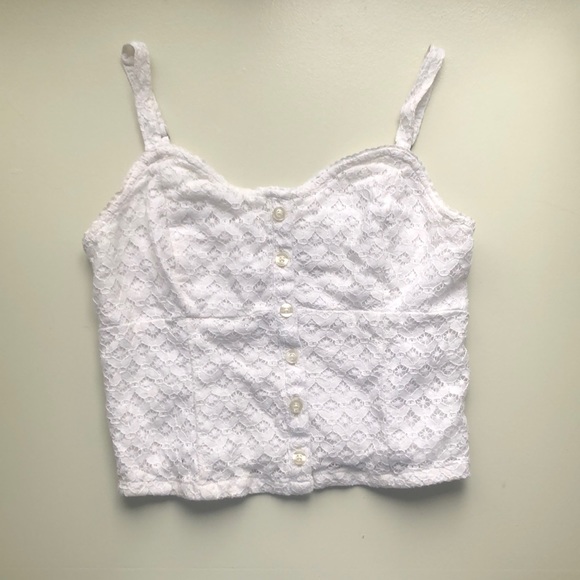 Hollister Lace Crop Top - Picture 1 of 3